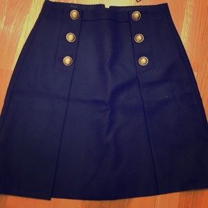 Jcrew Sailor Skirt in Double Serge Wool